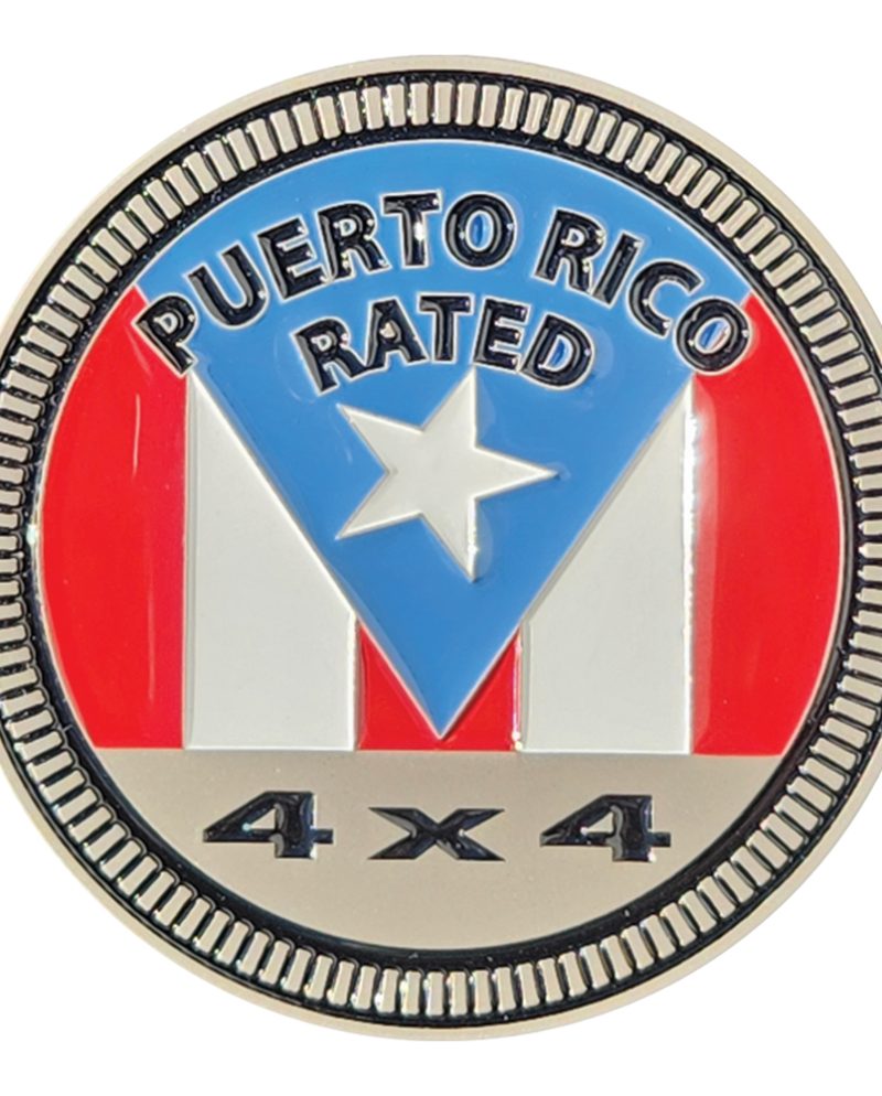 puerto rico metal badge