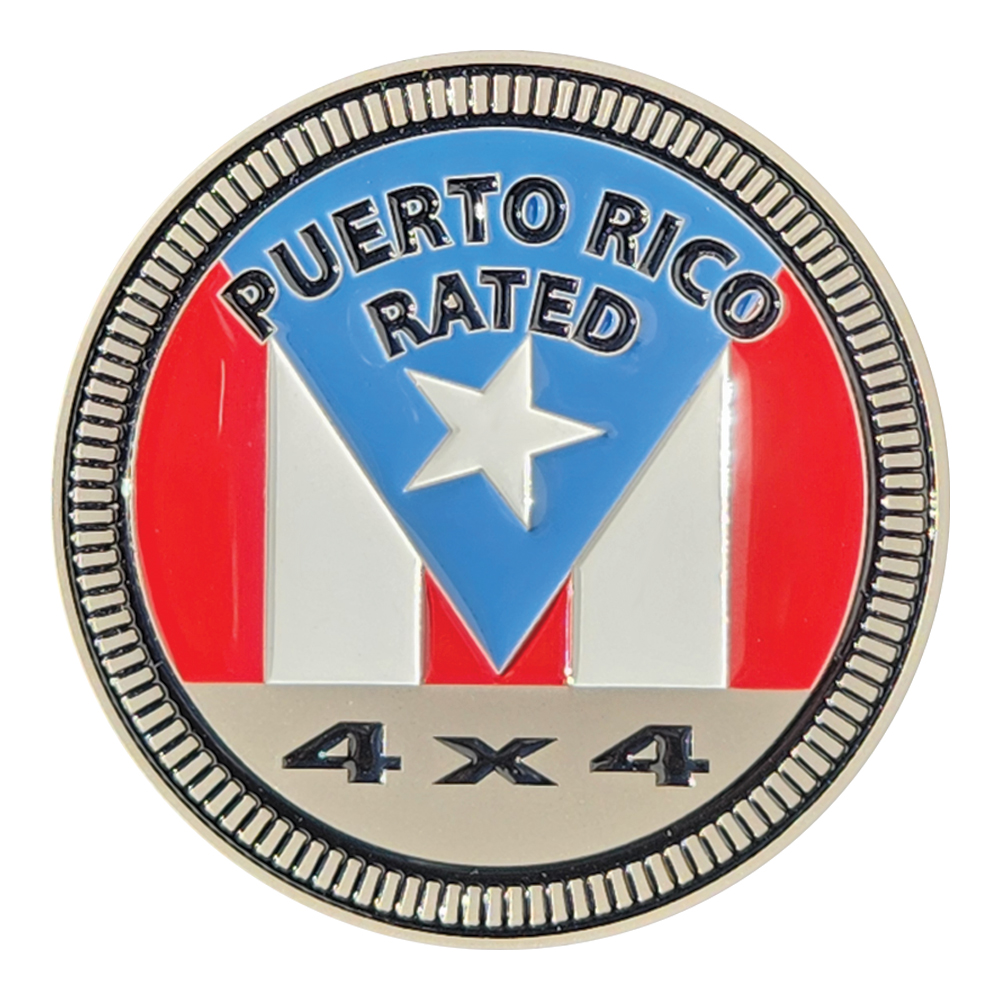 puerto rico metal badge