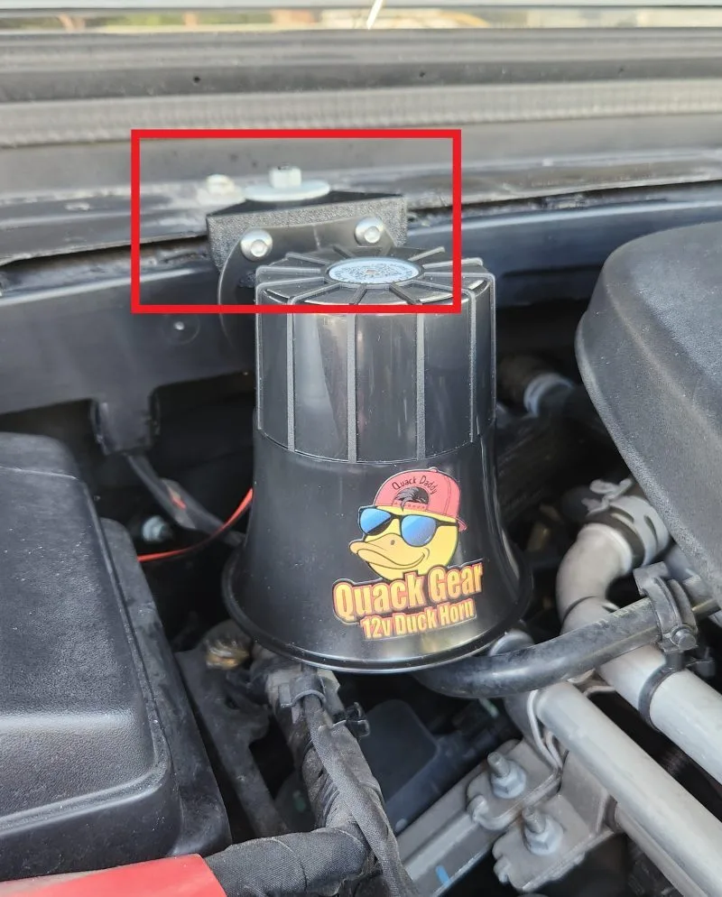 3D Printed Duck Horn Mount For JL/JLU/JT